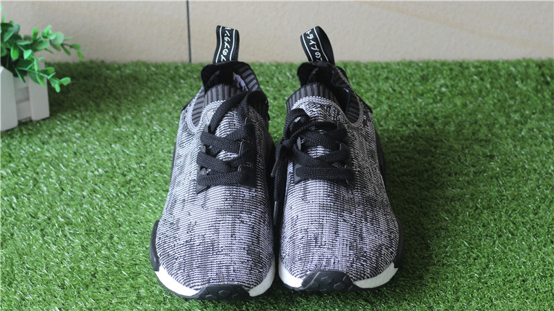 Adidas NMD R1 Primeknit Grey Black Mottled
